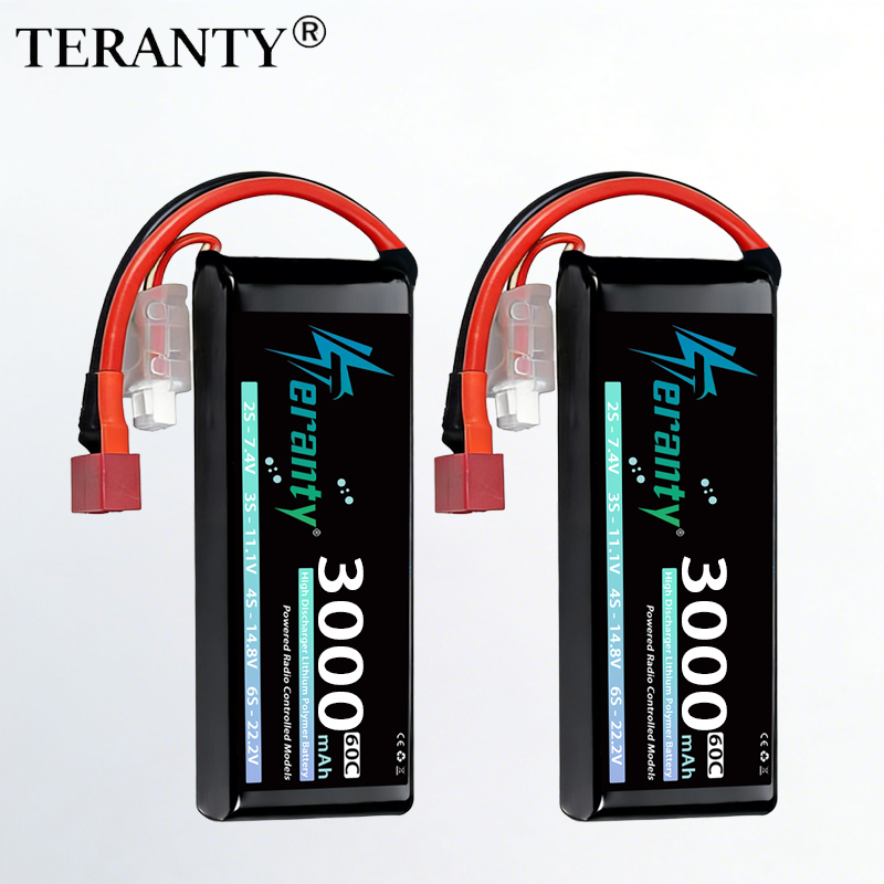 Drone Battery Lipo - TERANTY 2S 3000mAh Bateria Lipo 7.4V