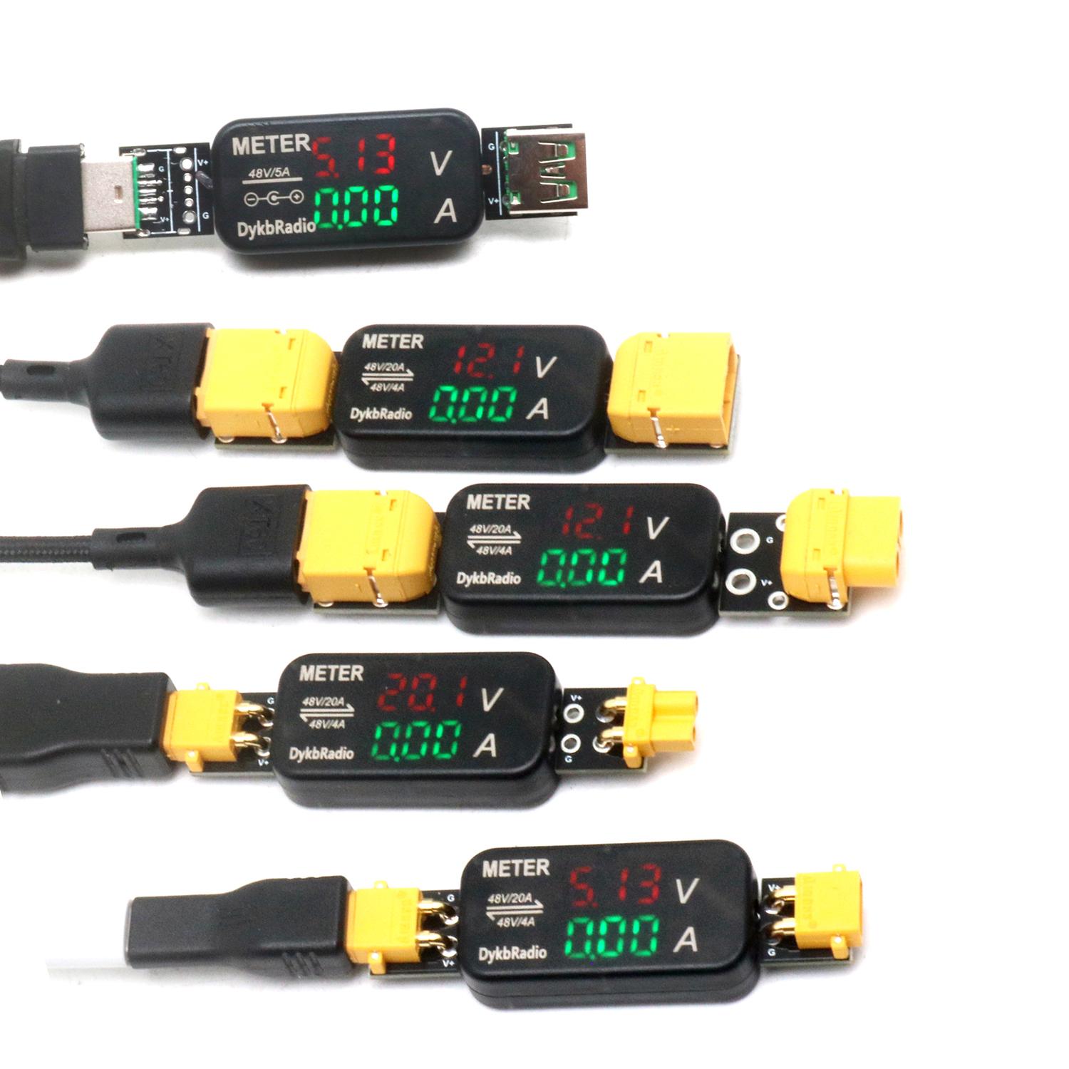 Drone Battery Voltage Checker - Miernik napięcia i prądu USB XT30