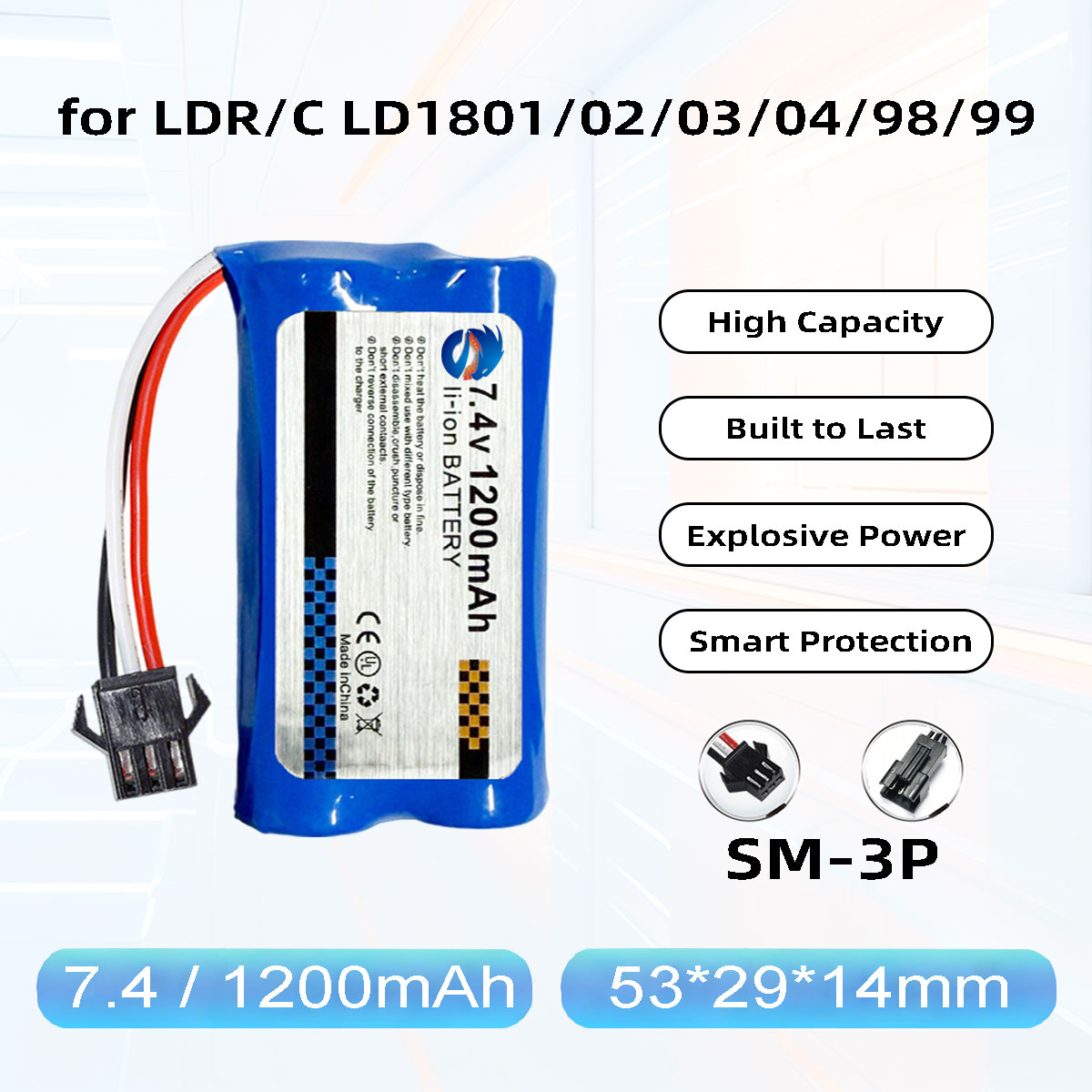 Drone Battery Li-Ion - Akumulator Li-Ion Skymaker 2S 7.4V 1200mAh