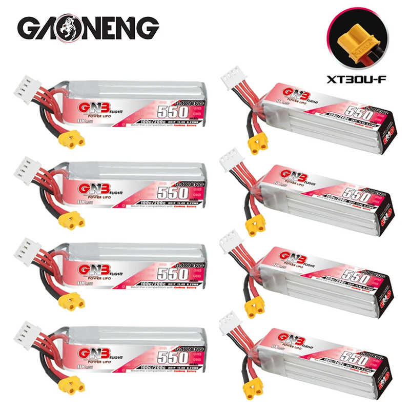 Drone Battery Lipo - GNB HV 11.4V 550mAh 100C/200C akumulator