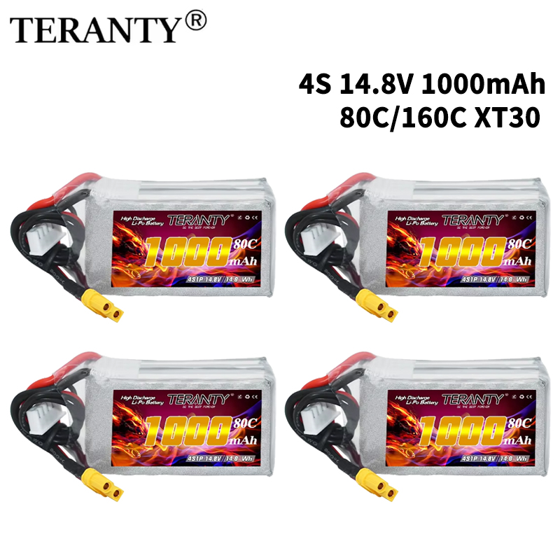 Drone Battery Lipo - TERANTY 4S 1000mAh 14.8V 80C/160C Bateria