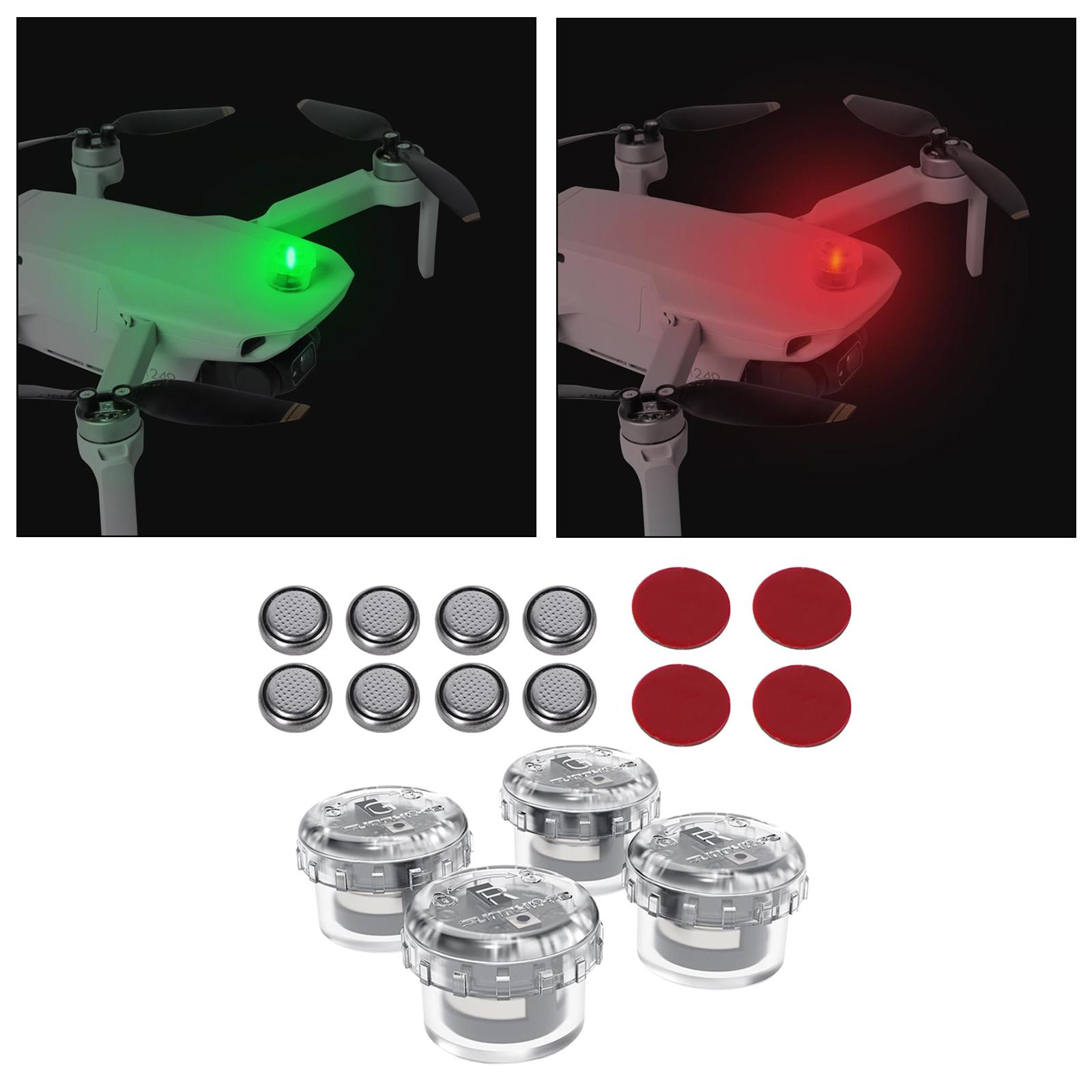 Drone Battery Alarm - 4x LED Światło Sygnalizacyjne Nocne do