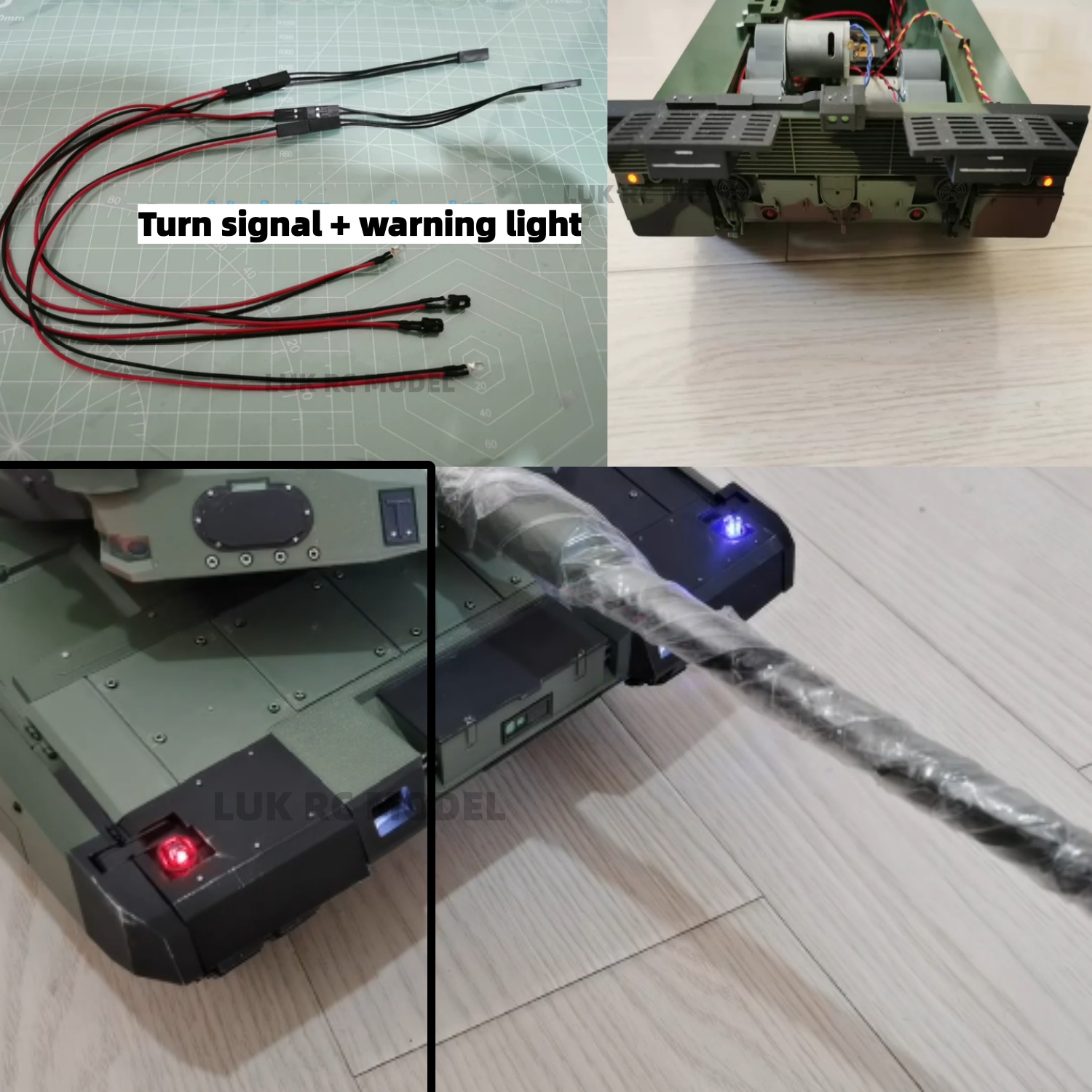 Drone Battery Alarm - Ulepszone tylne oświetlenie do HL Leopard