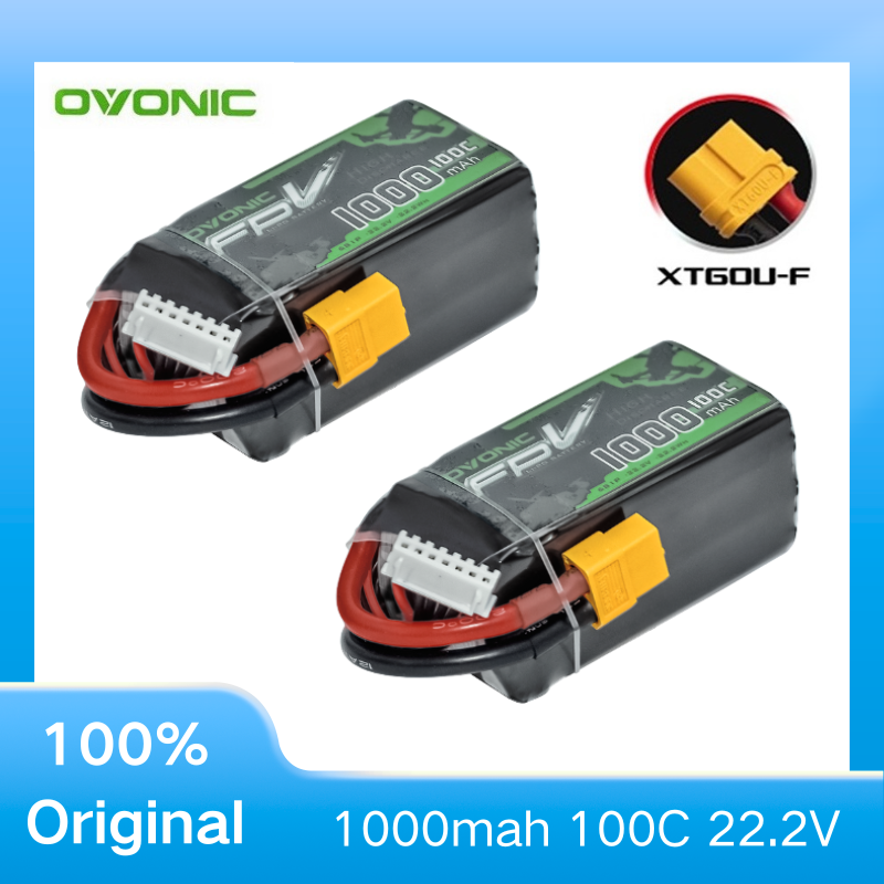 Drone Battery 6S - 2 szt. OVONIC 1000mAh 100C 22.2V