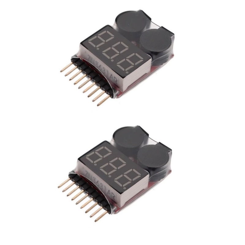 Drone Battery Voltage Checker - 2 szt. 1S-8S Tester napięcia akumulatora