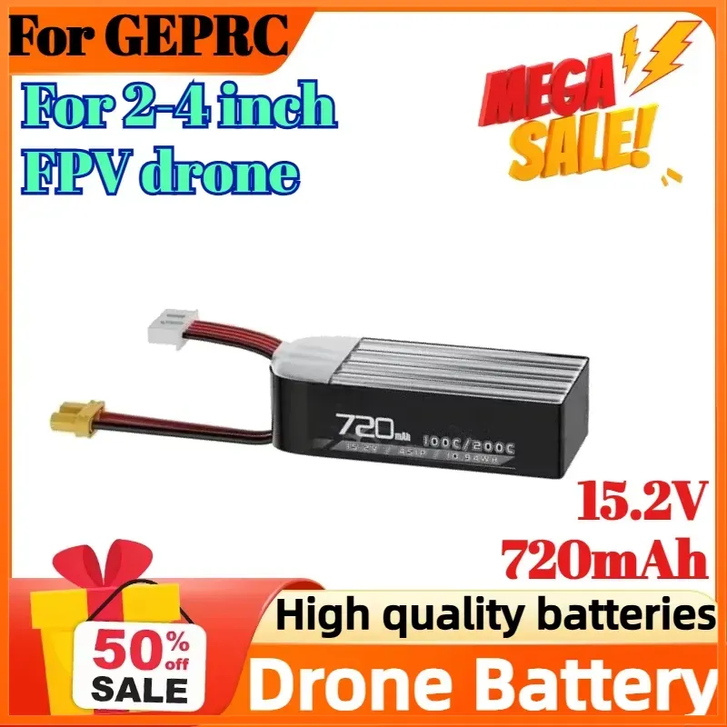 Drone Battery High Voltage - Akumulator 4S 15.2V 720mAh 100C do