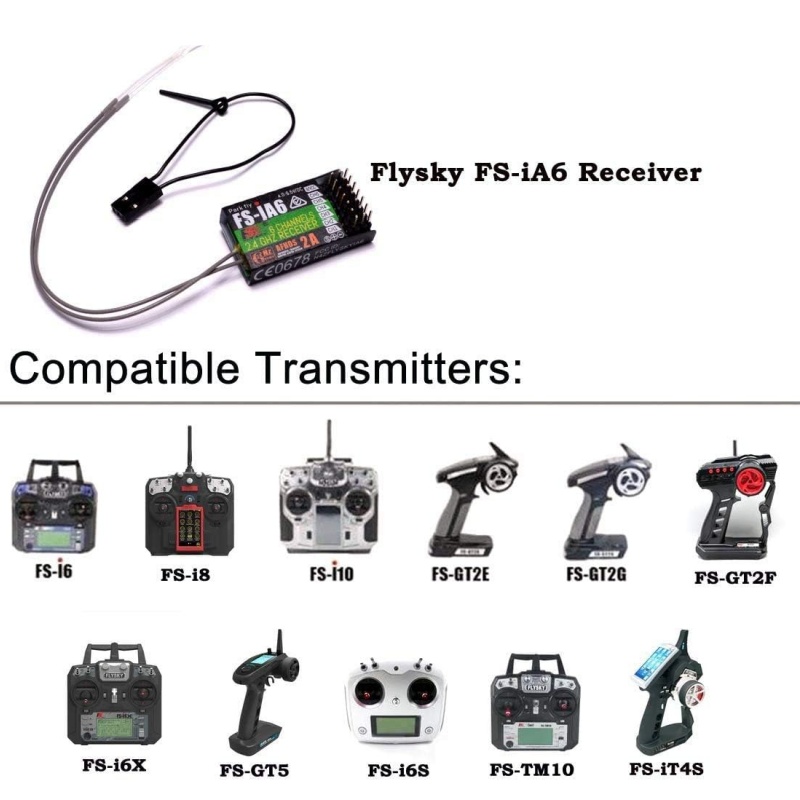 Odbiornik Flysky FS-IA6 6-kana – Drone Battery Plate recenzja i cena