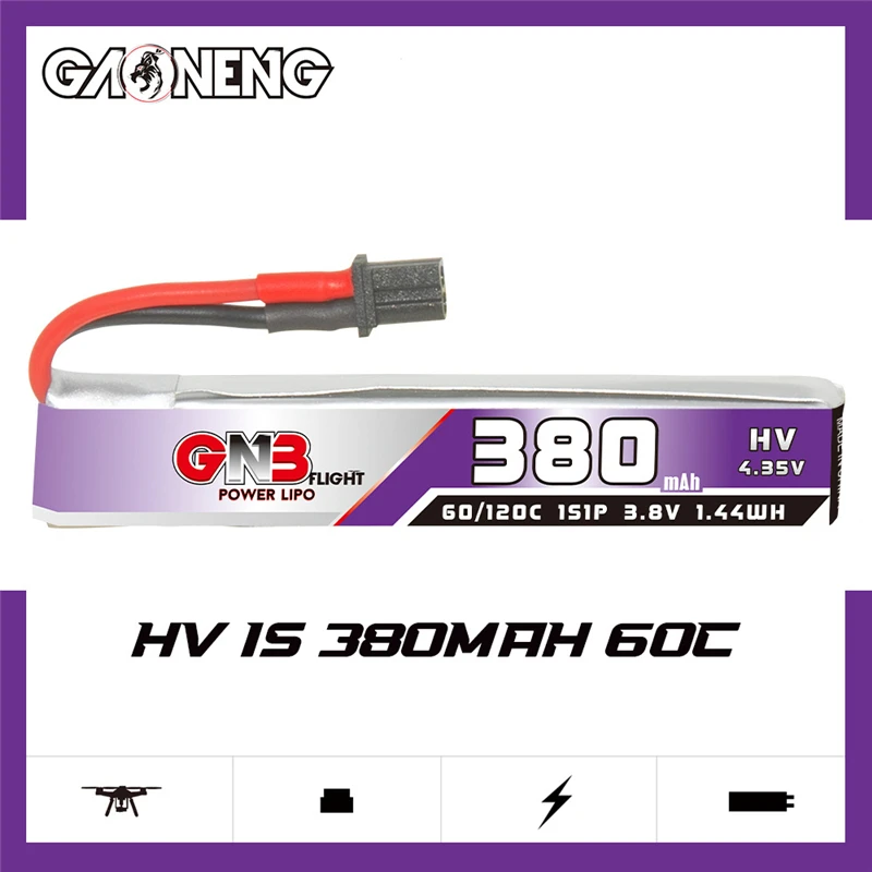 GNB 1S 3.8V 380mAh 60C Lipo Ba – Drone Battery Plate recenzja i cena