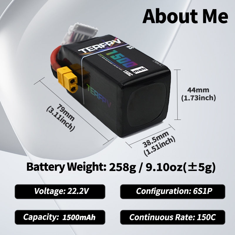 Akumulator Lipo TERFPV 6S 22.2 – Drone Battery Lipo recenzja i cena