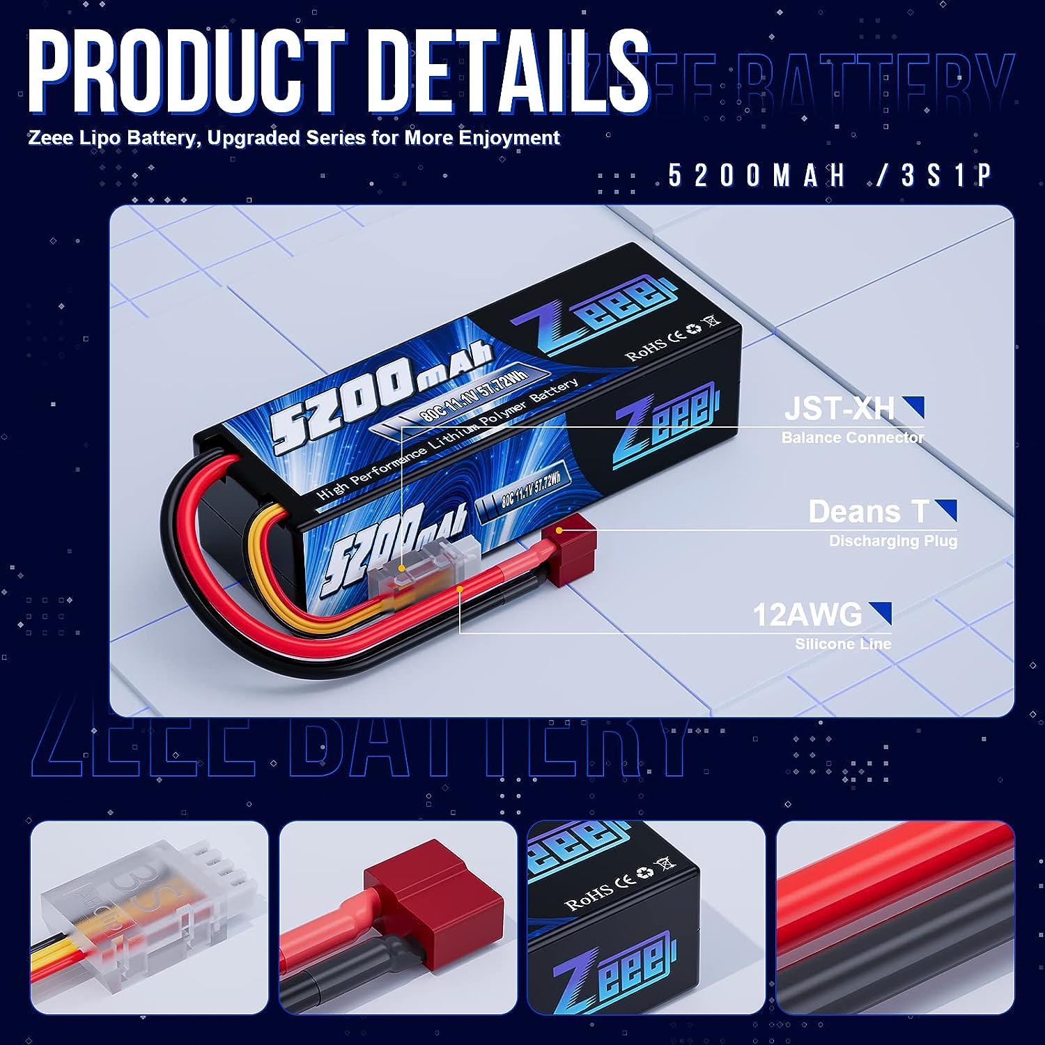 1/2szt Zeee 3S 5200mAh Lipo Ba – Drone Battery 3S recenzja i cena