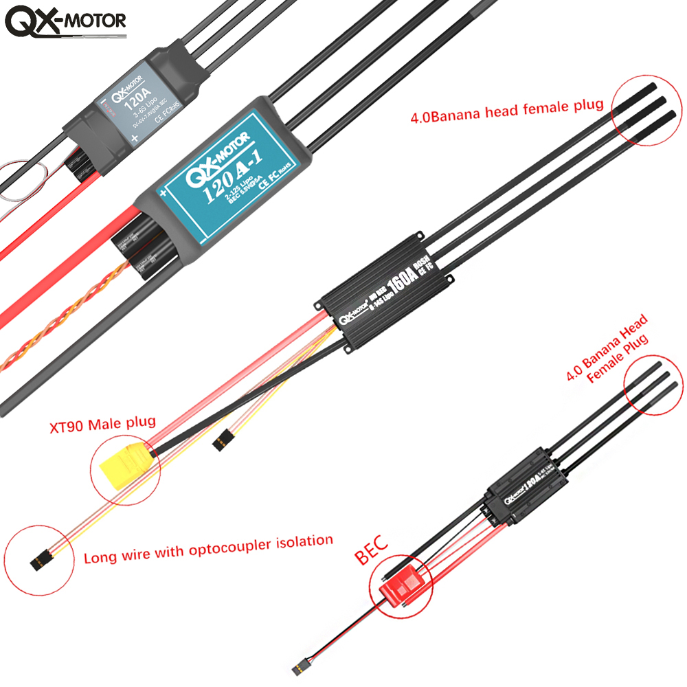 Seria QX-MOTOR Brushless ESC - – Drone Battery Plate recenzja i cena