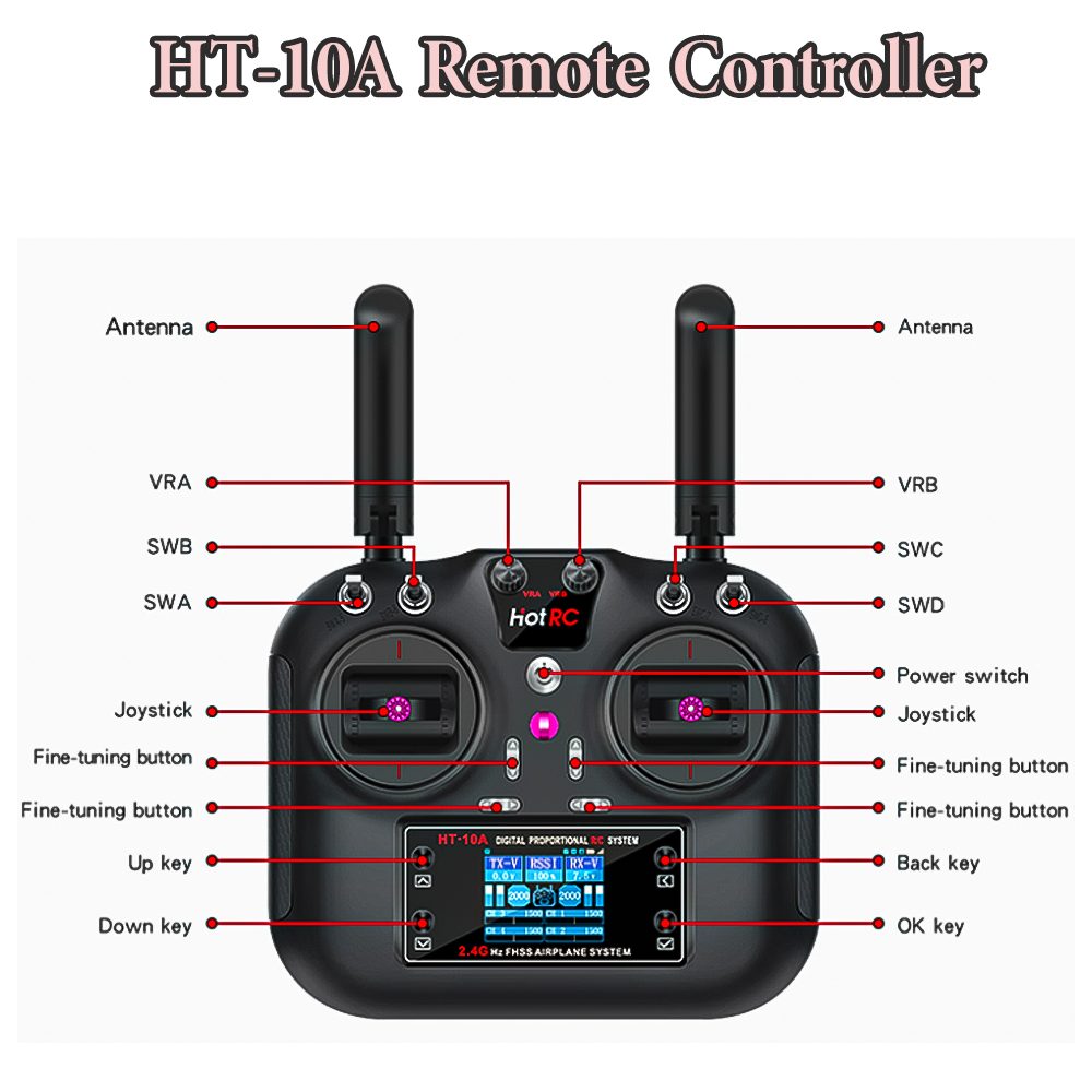 Hotrc Hot rc HT-10A HT10A 2.4G – Drone Battery Connector recenzja i cena