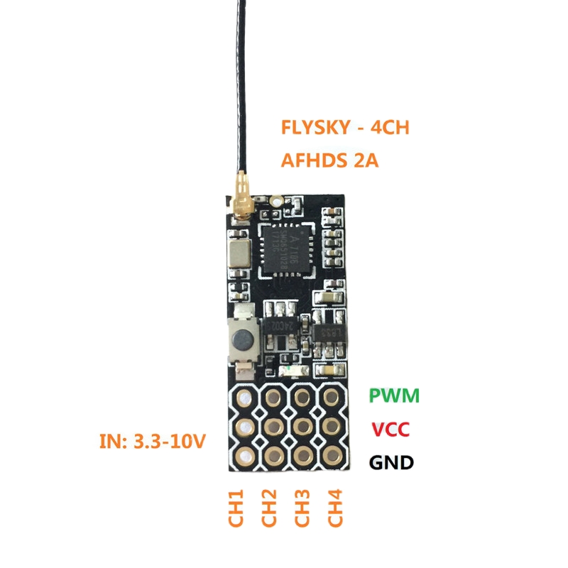 Odbiornik Flysky FS2A Mini 4CH – Drone Battery Lipo recenzja i cena