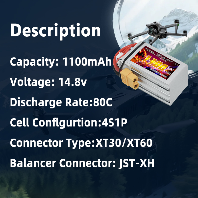 TERANTY 4S 1100mAh 80C/160C Ba – Drone Battery 4S recenzja i cena