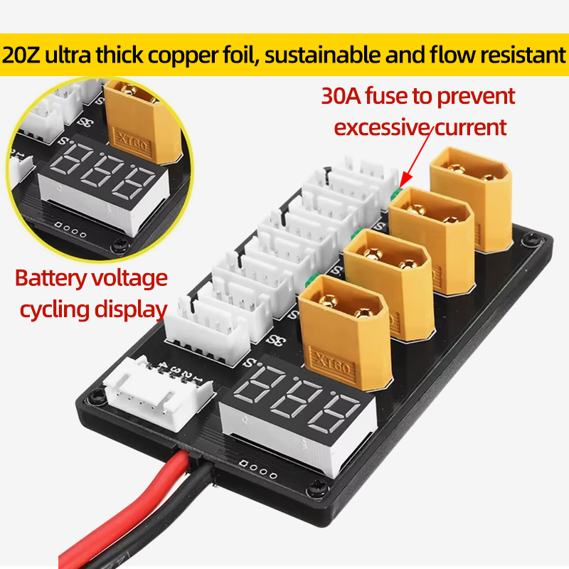 Płytka do równoległego ładowan – Drone Battery Parallel Board recenzja i cena