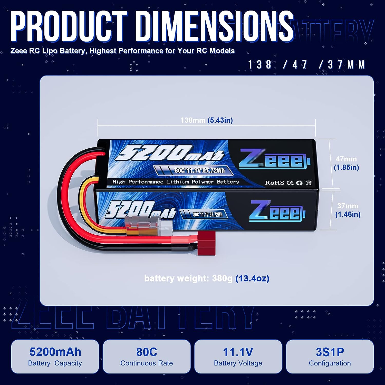 1/2szt Zeee 3S 5200mAh Lipo Ba – Drone Battery 4S recenzja i cena