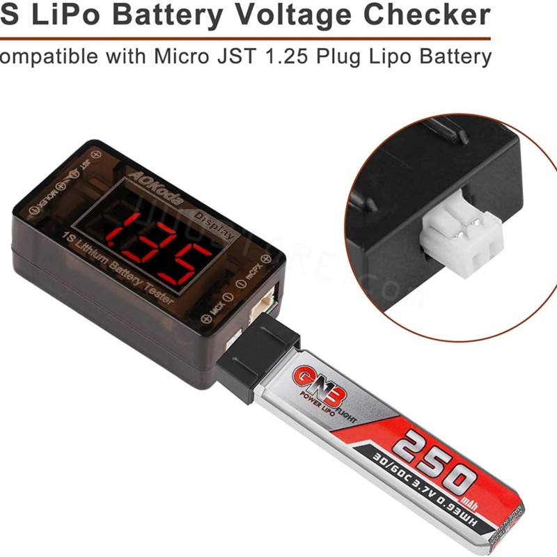 Tester napięcia akumulatora Li – Drone Battery Voltage Checker recenzja i cena